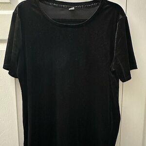 Old Navy Black Velvet Top